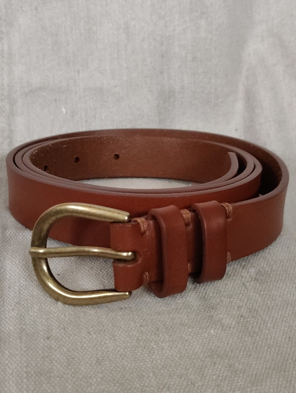 Women’s Loft Everyday Belt Cognac Brown Leather - XL
